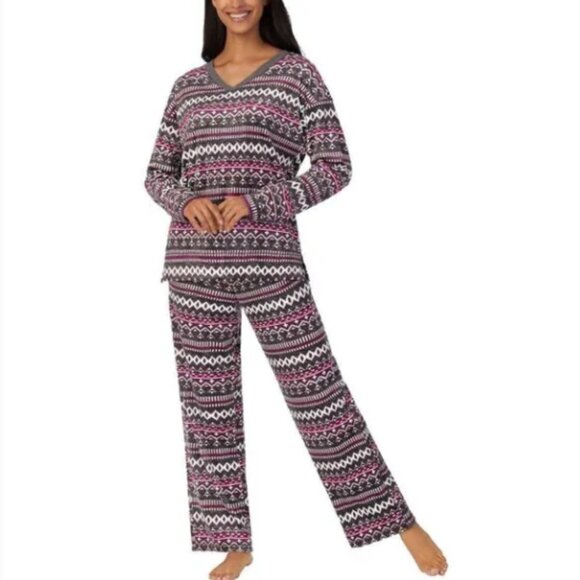 Nautica 2PC Women's Sleepwear Set - Large - Gray - Picture 1 of 4